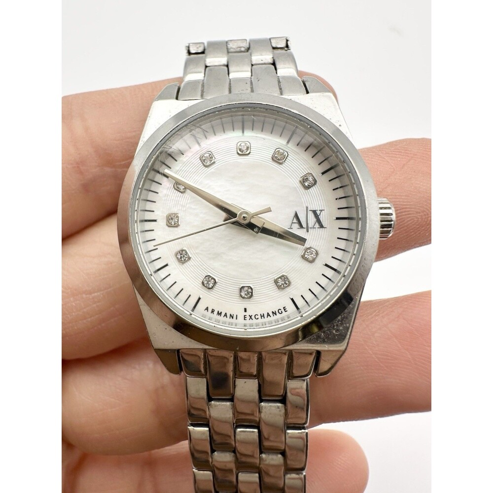 Armani Exchange AX5330 Miss Jackson MOP Dial Stainless Steel Women's Watch 6”
